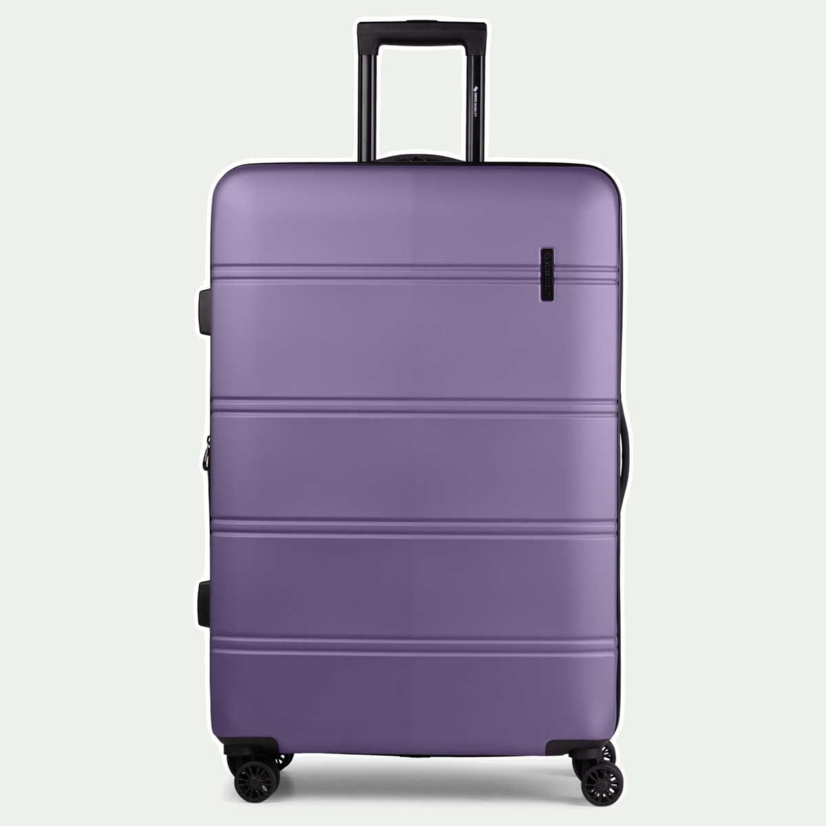 Valise Swiss Mobility LAX de 28 po, couleur violette, vue de face