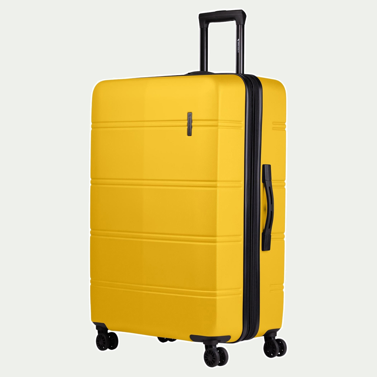 Valise Swiss Mobility LAX de 28 po, couleur jaune, vue de trois quarts