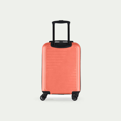 Swiss Mobility CPH coral HLG5620SM carry-on suitcase from HLG5602SM two-piece set, rear view