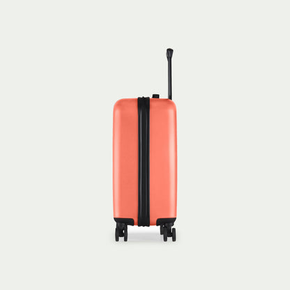 Swiss Mobility CPH coral HLG5620SM carry-on suitcase from HLG5602SM two-piece set, side view